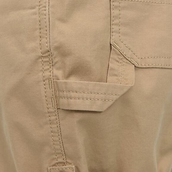 NWT Ridgecut Relaxed Fit Khaki Brown Roll-Up Work Shorts Women's Size 14 - Picture 6 of 11
